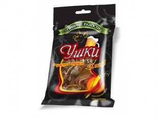 Осьминог (ломтики из филе кальмара): Уши свиные с красным перцем 