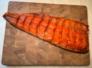 КВАНТОРГ Рубец Восточные с соусом терьяки 150гр/уп: Горбуша боковина х/к (юкола)