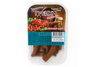 Ведро Ржаные гренки со вкусом четыре сыра: Сурские гренки Камчатский краб (100 гр)