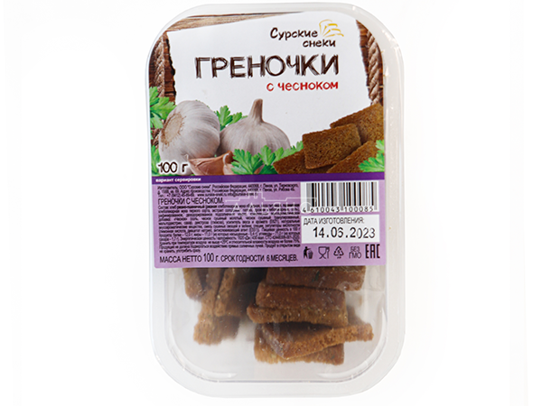 Сурские гренки с Чесноком (100 гр) в Екатеринбурге