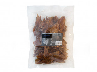 Мучные полоски ЗЕЛЁНЫЕ со вкусом барбекю 76 гр: Мясо (АЛЬЯНС) вяленое индейка с халапеньо (500гр)