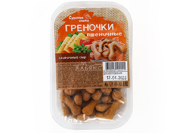 Сурские (ПШЕНИЧНЫЕ) Сливочный сыр (100 гр) в Екатеринбурге