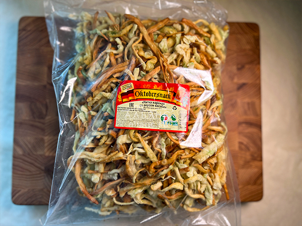 Нитка ЖАРЕНАЯ "Васаби" Oktobersnack 1 кг (сырный продукт) в Екатеринбурге