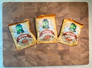 Кукурузные шарики со вкусом краба: Горох жареный со вкусом СЫРА 