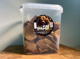 Снеки к пиву: Ведро Ржаные гренки со вкусом Сметана зелень (1 кг)