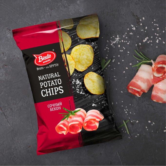 Картофель «Бруто» со вкусом бекона 130 гр. в Екатеринбурге