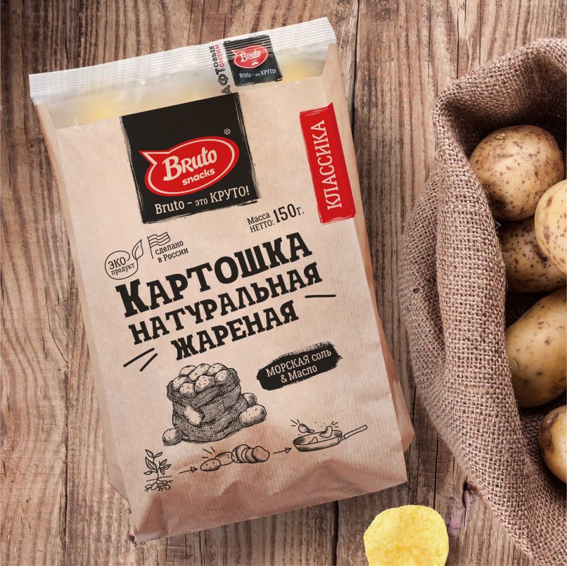Картофель «Бруто» с солью 130 гр. в Екатеринбурге