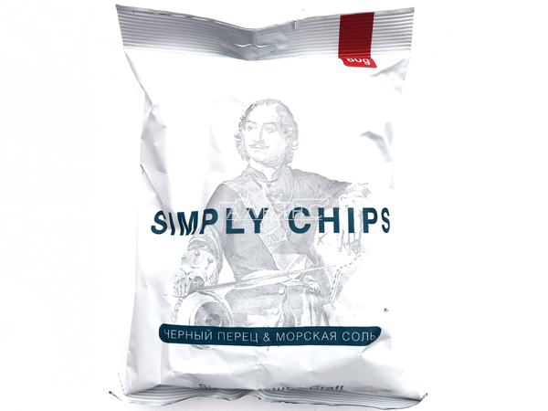 Картофельные чипсы "Simple chips" Морская соль и черный перец 80 гр. в Екатеринбурге